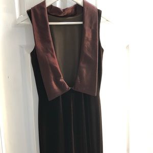 Algo, Floor Length; Sleeveless Dress